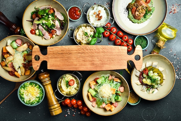 Zestaw potraw na stole